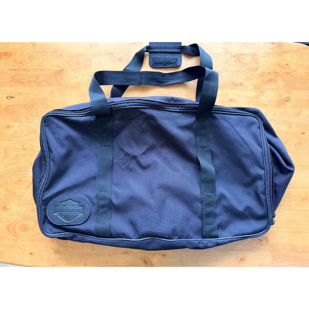 Harley Davidson Black‎ Duffel Bag Motorcycle Saddle Biker Travel Bag XL